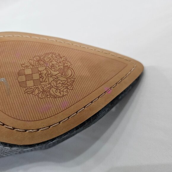 Vince Camuto Kervana Blue Leather Snake Print Boots Knee High Stiletto 8.5M/39 - Picture 5 of 5